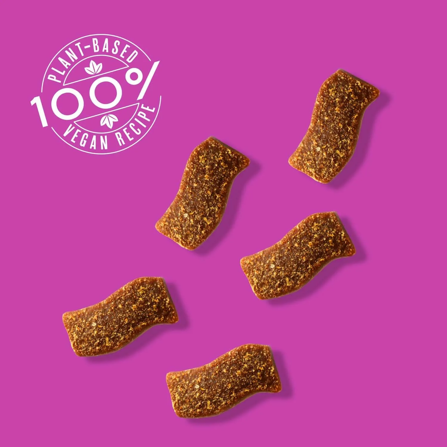 | Plant-Based Vegan Dog Treats - 6oz | Sustainable Natural Clean Label | Low-Calorie Soft Veggie Dog Treats | Made in USA
