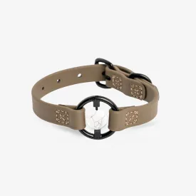 All Eyes On Me Dog Collar Martini Olive/Howlite
