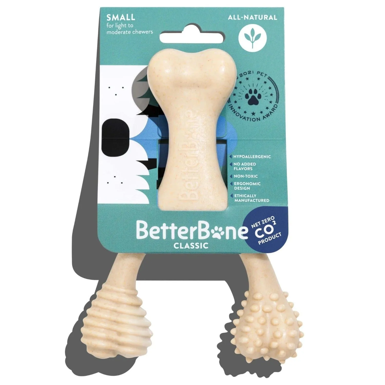 All Natural Dog Bone - Eco Friendly Dog Toy - Non-Splintering, Nylon Free