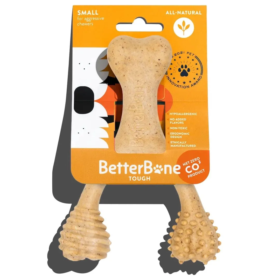 All Natural Dog Bone - Eco Friendly Dog Toy - Non-Splintering, Nylon Free
