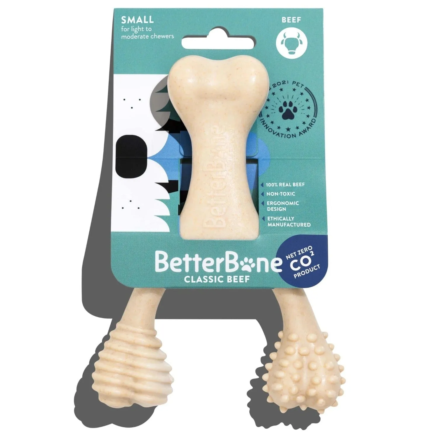 All Natural Dog Bone - Eco Friendly Dog Toy - Non-Splintering, Nylon Free