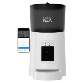Automatic pet Feeder for Cats & Dogs, 6L Black/Stainless S