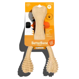 BetterBone TOUGH | Durable All-Natural, Food-Grade, Eco-Friendly, Dental Cleaning Chew for Aggressive Chewer Dogs & Puppies by The Better Bone Natural Dog Bone