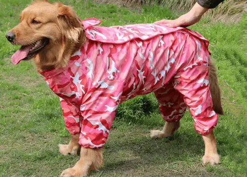 Big Dog Raincoat Waterproof Polyester Taff Full Coverage
