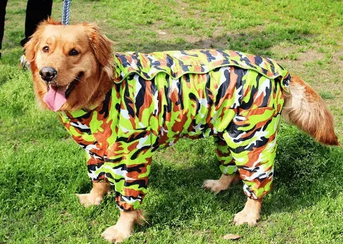 Big Dog Raincoat Waterproof Polyester Taff Full Coverage