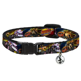 Cat Collar Breakaway with Bell - BLAZE AND THE MONSTER MACHINES 6-Trucks Group Pose