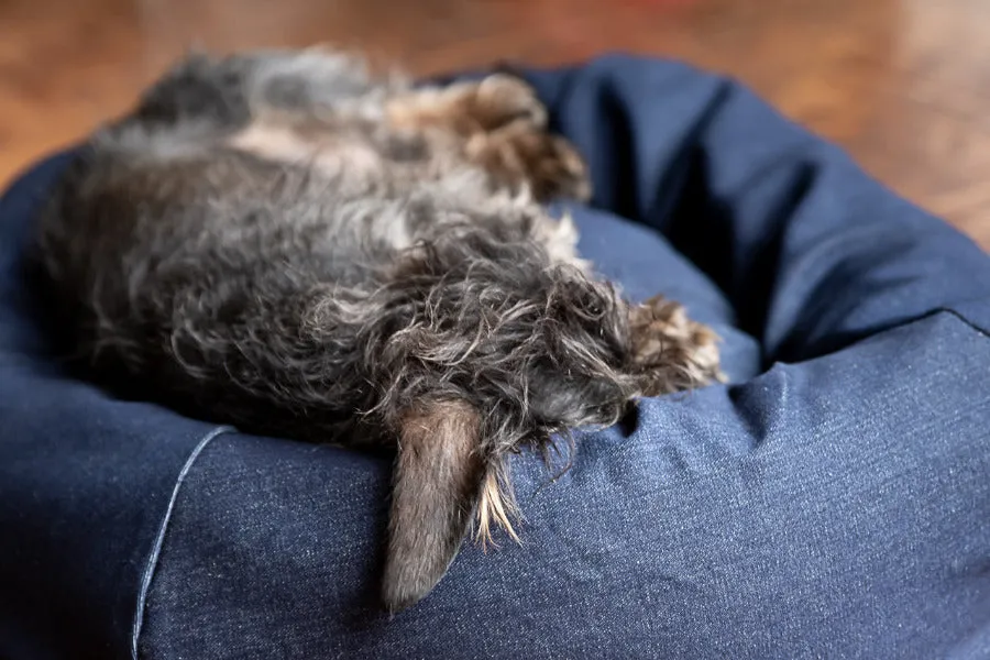 Denim Dog Bed