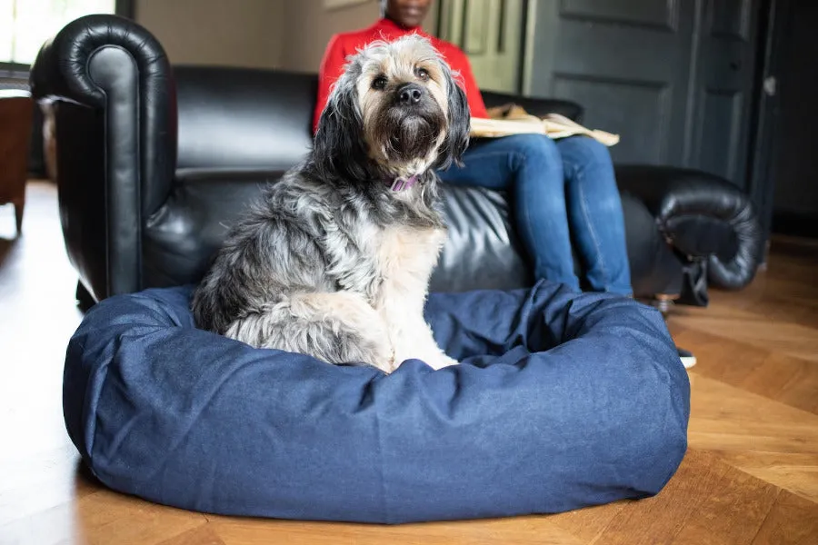 Denim Dog Bed