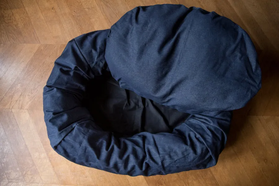 Denim Dog Bed