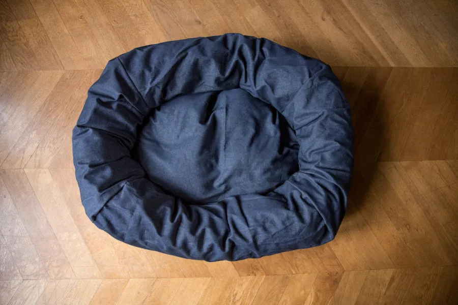Denim Dog Bed