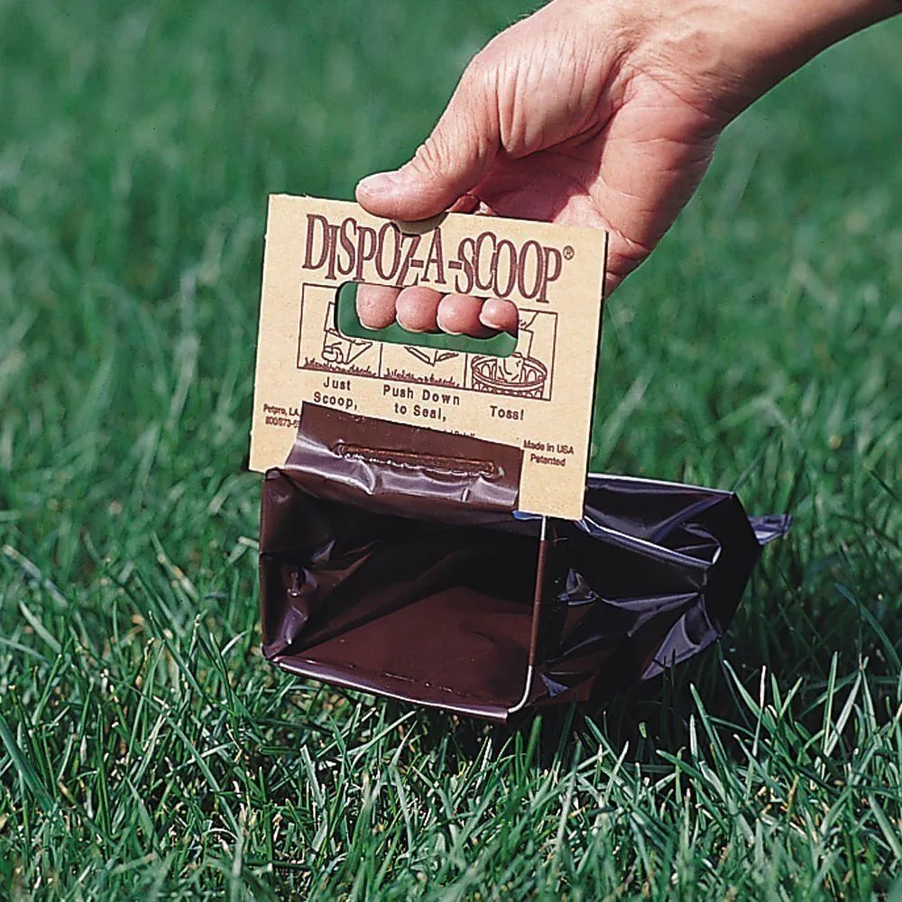 Dispoz-A-Scoop Bags - No Touch, Sanitary Dog Poop Scoopers (48 Count)