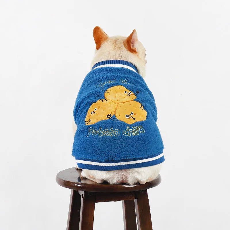 Dog Clothes Fleece-lined Thickened Warm Coat