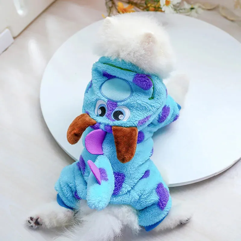 Dog Moster Clothes | Puppy Bubble Dragon Transformation Thicken Jacket | Fit for Dogs & Cats | Winter Warm Hoodie Pet Costume