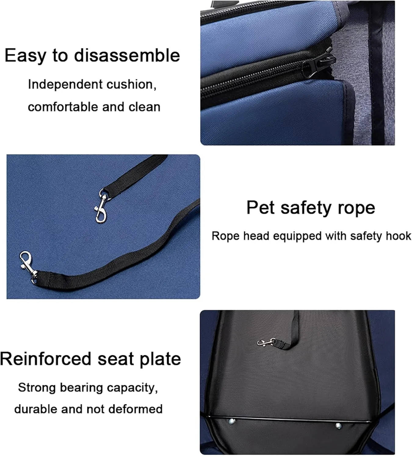 Dog Stroller for Medium Dogs Small Dogs 4 Wheel Collapsible Storage Cup Holder Adjustable Push Handle Separate cart Pet Travel Supplies 40 kg