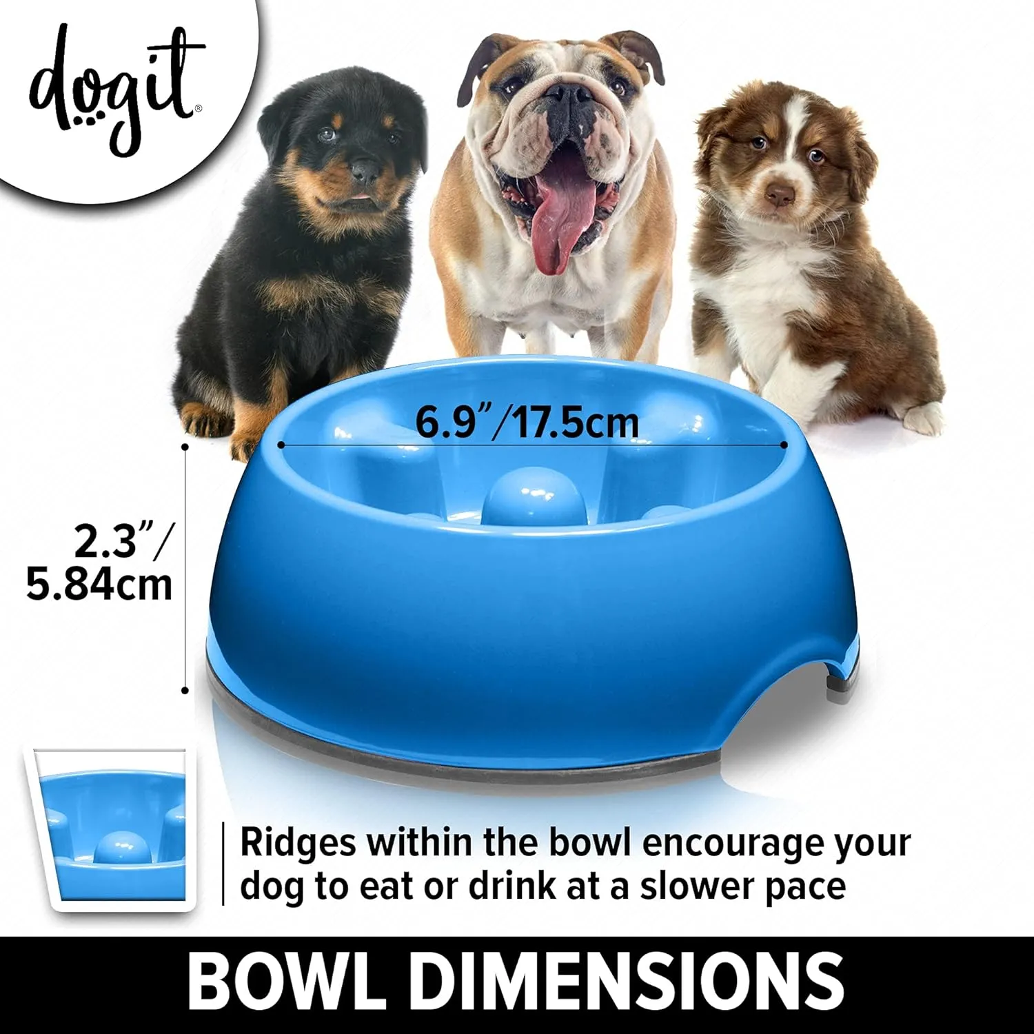 DOGIT Go-Slow Anti-Gulp Dish 300ml