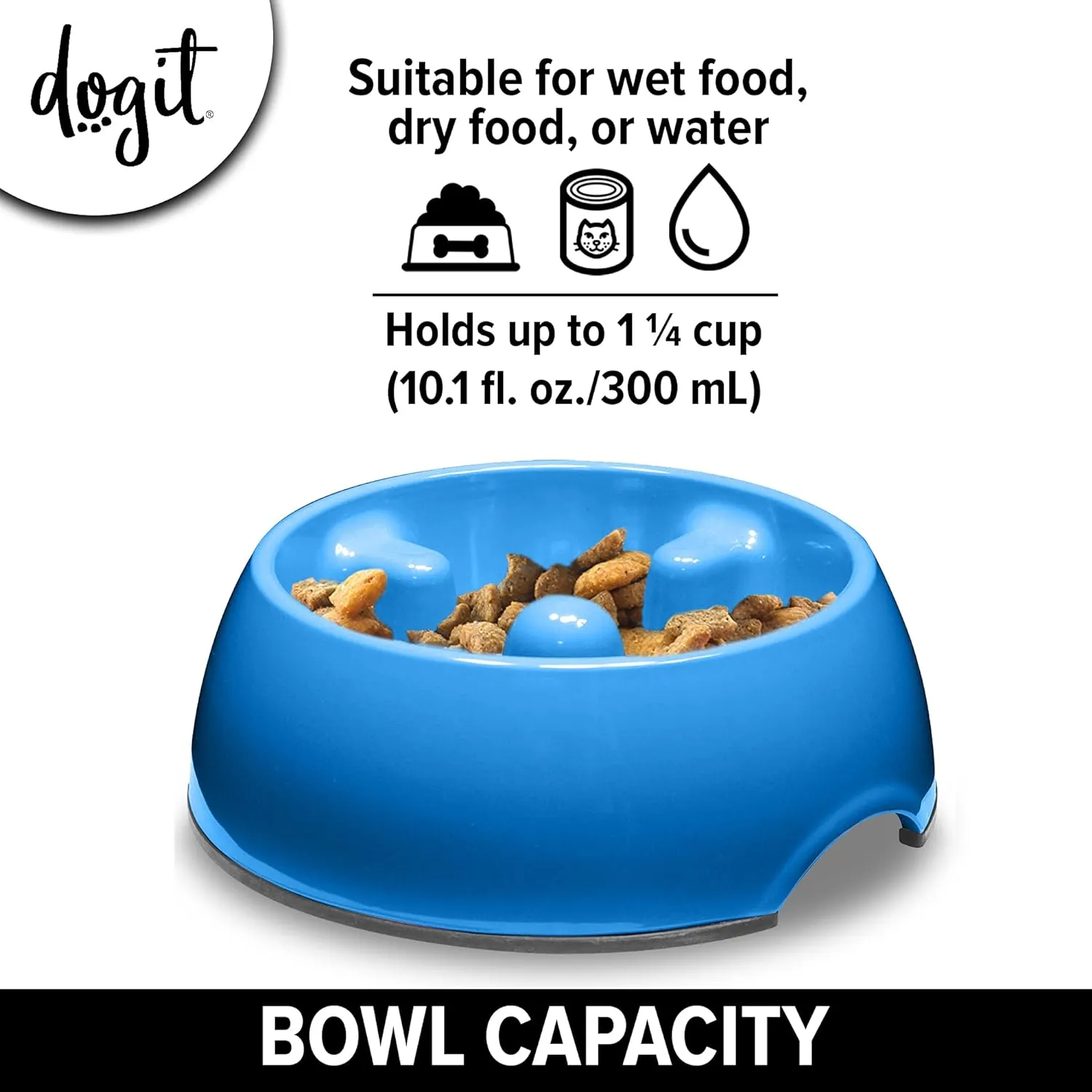 DOGIT Go-Slow Anti-Gulp Dish 300ml