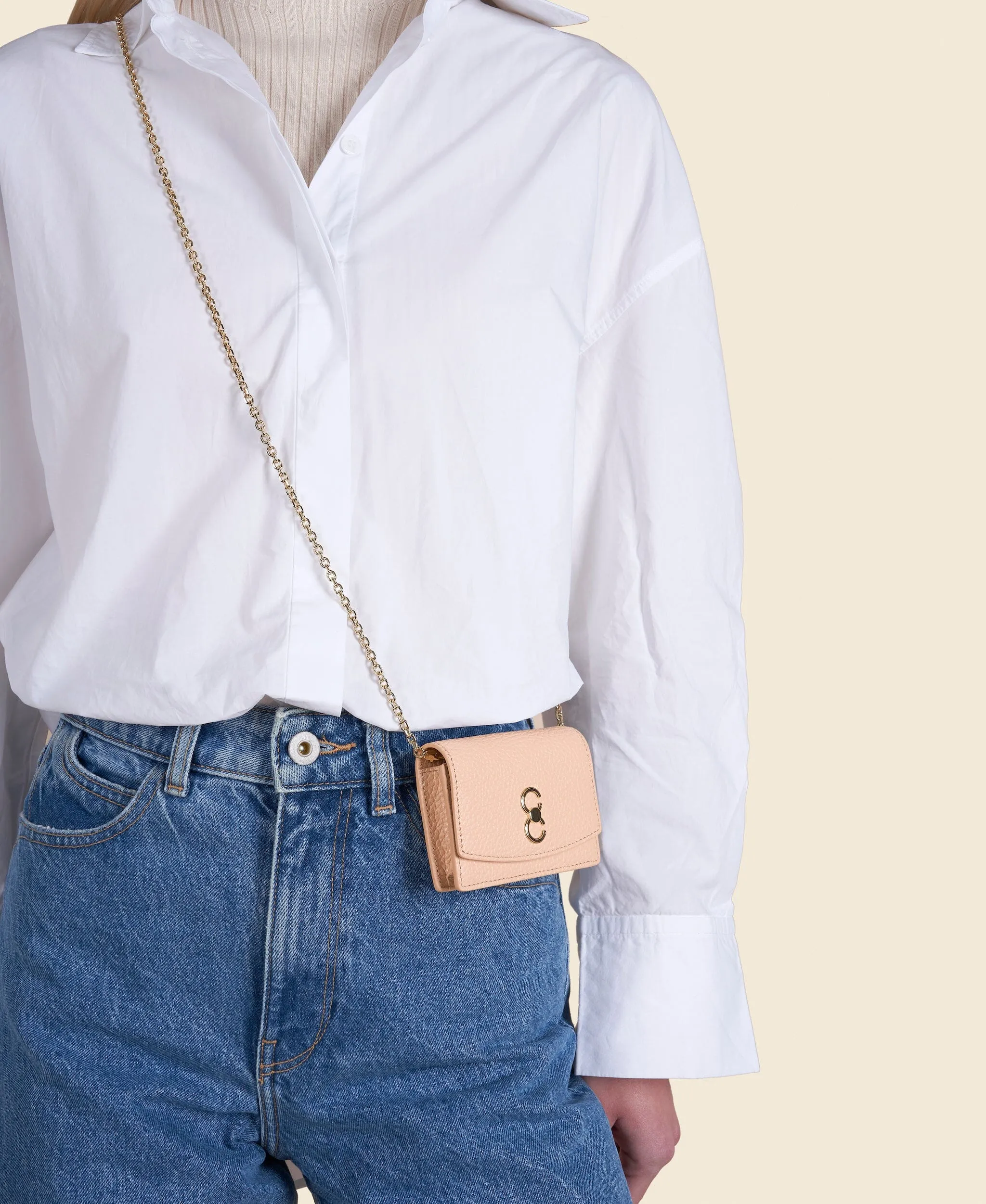 Double-C Cardholder - Blush