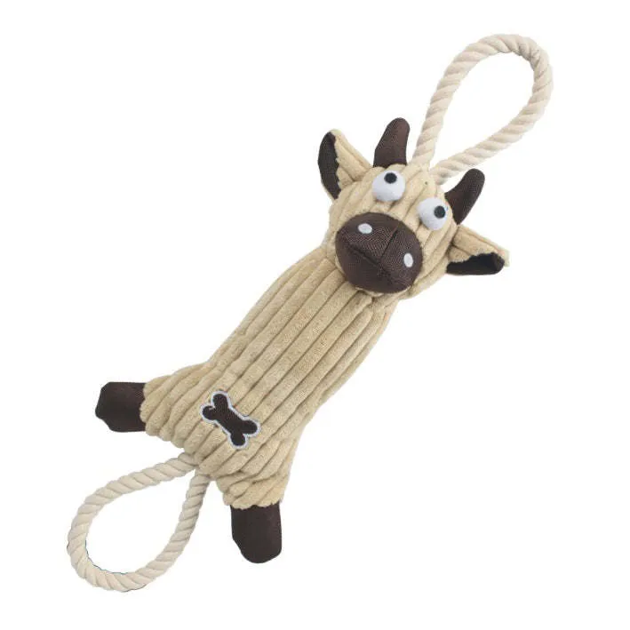 Eco-friendly jute rope pig dog toy Playtime