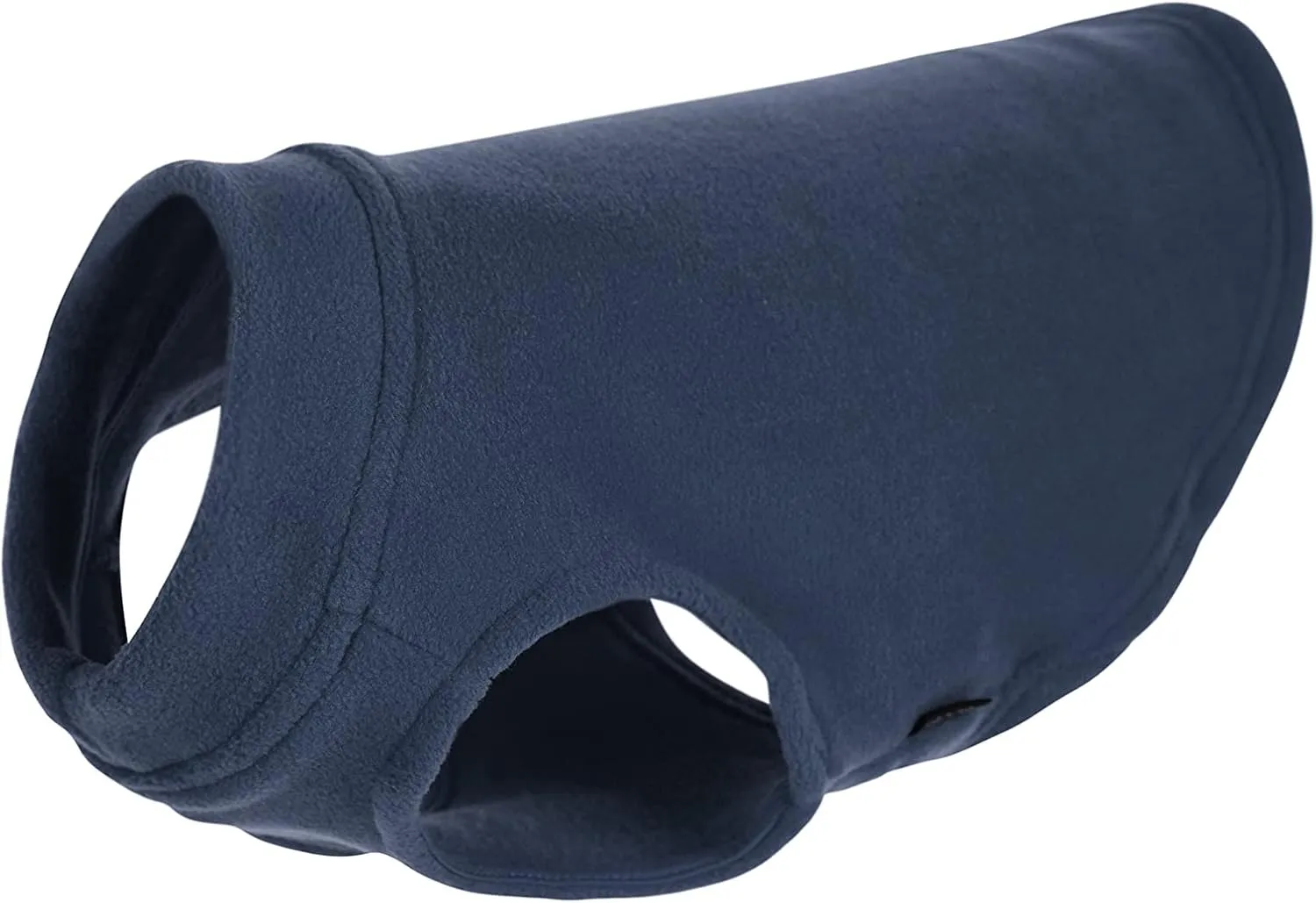 Gooby - Stretch Fleece Vest, Pullover Fleece Vest Jacket Sweater for Dogs, Indigo Blue, Medium Length (11")