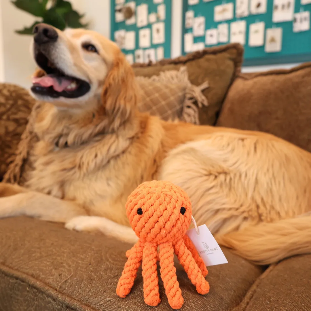 Handmade Jumbo Octopus Dog Toy