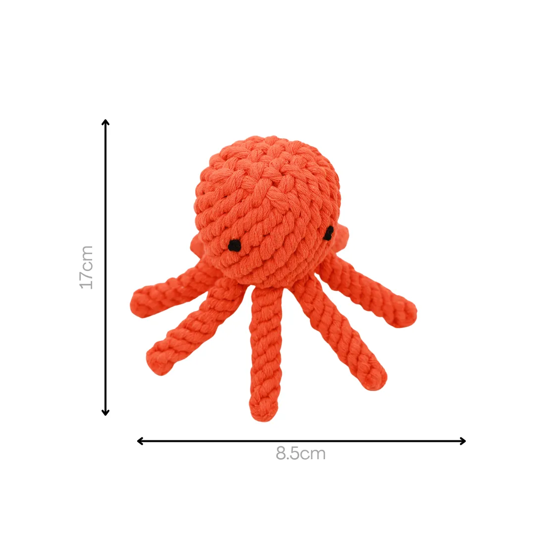 Handmade Jumbo Octopus Dog Toy