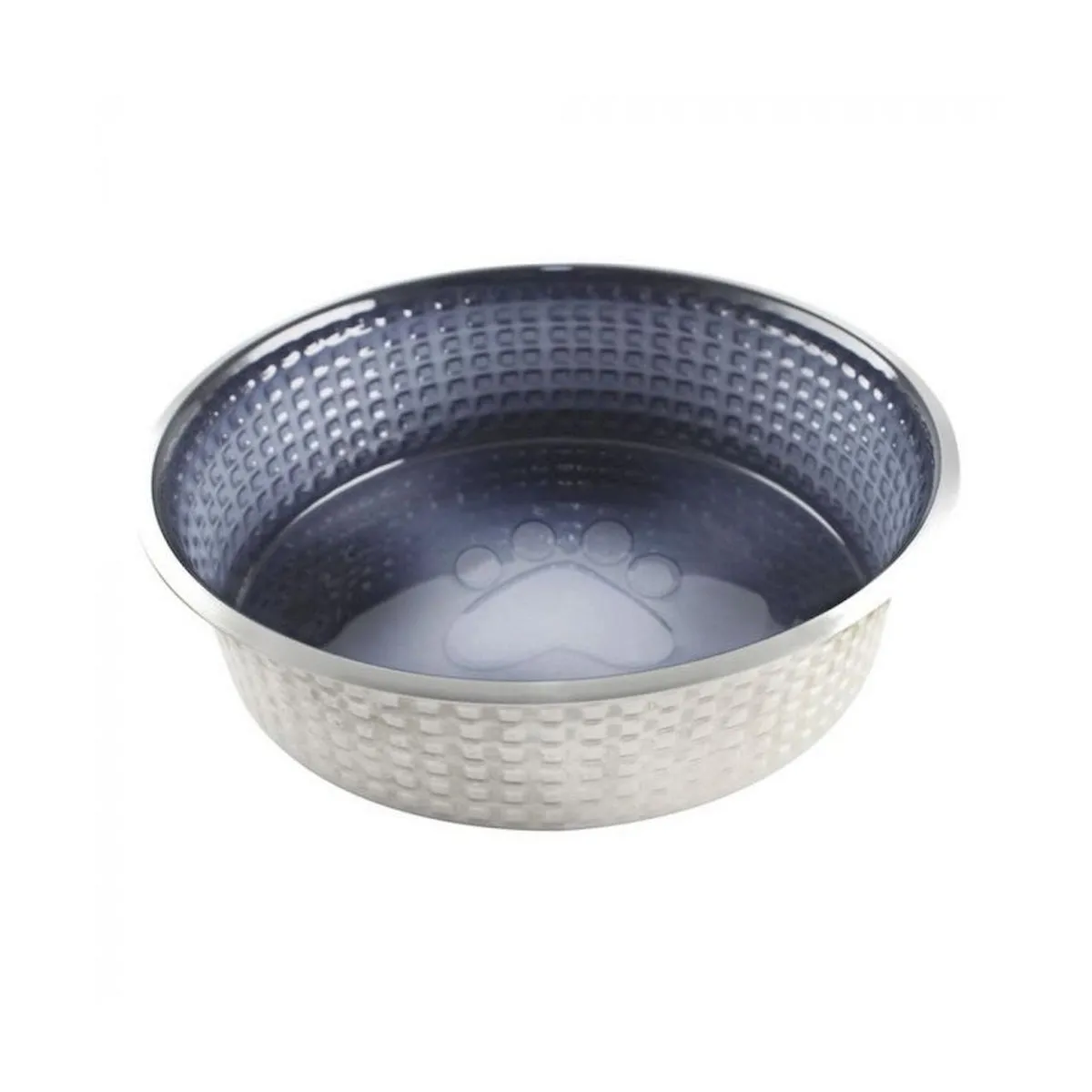 Indipets Jack & Jill Medium Shadow Black Bowl for Dogs 24oz