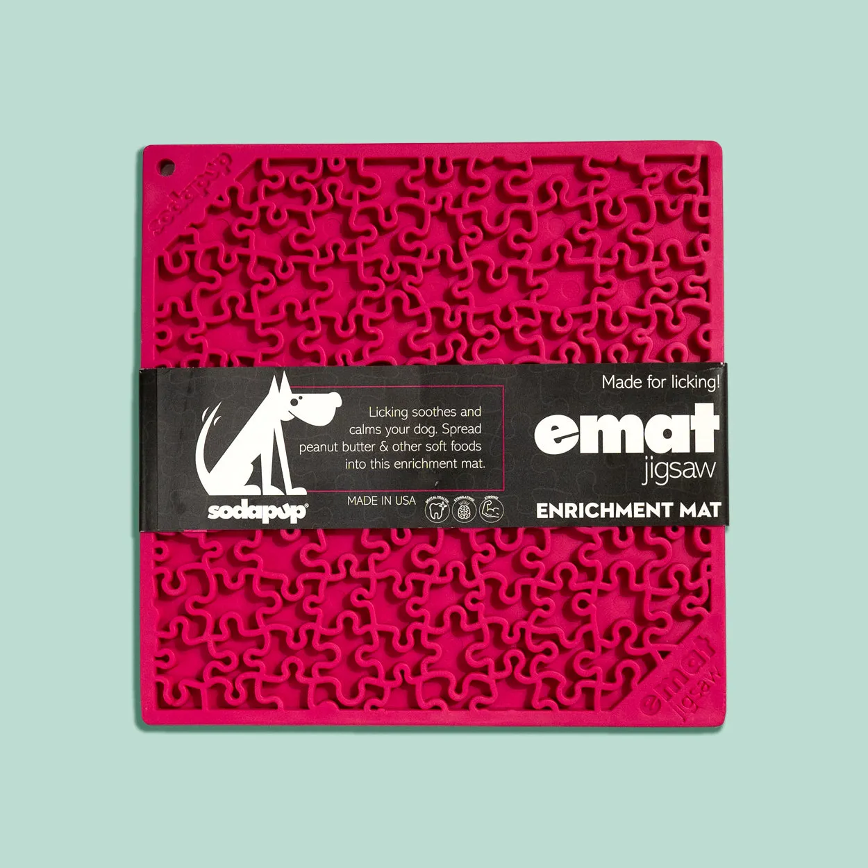 Jigsaw Design Slow Feeder Lick Mat for Dogs