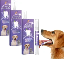 Lettuce Pets 3PCS Dog & Cat Dental Care Toothbrush Pen, Purple