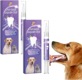 Lettuce Pets Toothbrush Lettuce Pets Dog Toothbrush Lettuce Pet Oral Repair Gel Lettuce Comfy Toothbrush Pen for Dog Cats Dental Care Fresh Breath (2PCS)