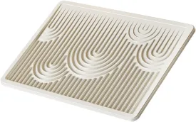 Litter Box Mat Litter Trapping Mat Less Waste Non Slip Scratch Resistant Waterproof Kitten Footboard Pad for Indoor Cats