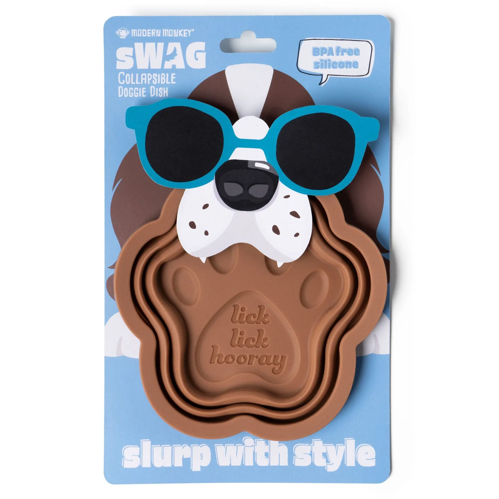 Modern Monkey®️ sWAG Collapsible Paw Doggie Dish