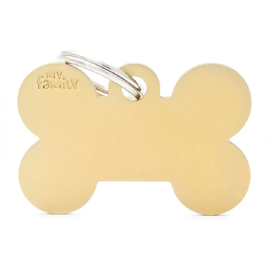 My Family ID Tags Basic Bone Gold