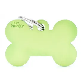 My Family ID Tags Basic Bone Lime