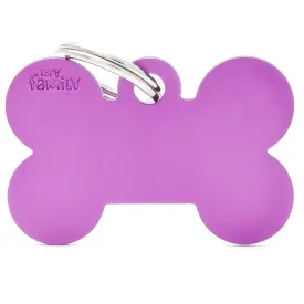 My Family ID Tags Basic Bone Purple