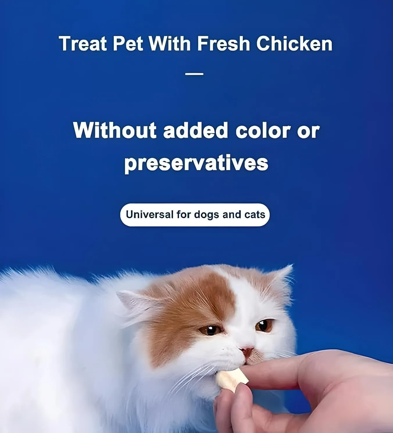 Organic Freeze Dried Dog & Cat Treats - Single Ingredient, Grain Free Food Toppers for Healthy Pets, No Fillers or Preservatives (Chicken, 3.5 oz Bag)