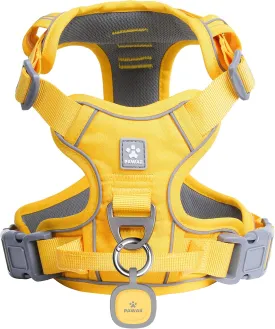 Pawaii No Pull Dog Harness with Pet ID Tag,Reflective Strips No Choke Front O Ring Breathable Mesh Adjustable Soft Padded Pet Vest with Easy Control Handle for Large Dogs