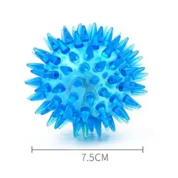 PAWS ASIA Amazon New Rubber Squeaky Glow  Exercise Interactive Thorn Pet Toys Ball Dog