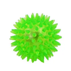PAWS ASIA Amazon New Rubber Squeaky Glow  Exercise Interactive Thorn Pet Toys Ball Dog