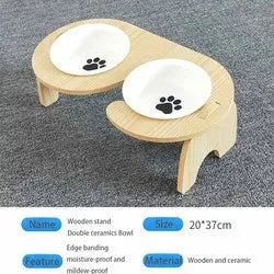 PAWS ASIA China Wholesale Modern Eco Friendly Multifuncional Ceramic Cat Bowls