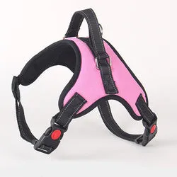 PAWS ASIA Factory Low Moq Oxford Reflective Training Adjustable No Pull Large Dog Harness With Handle