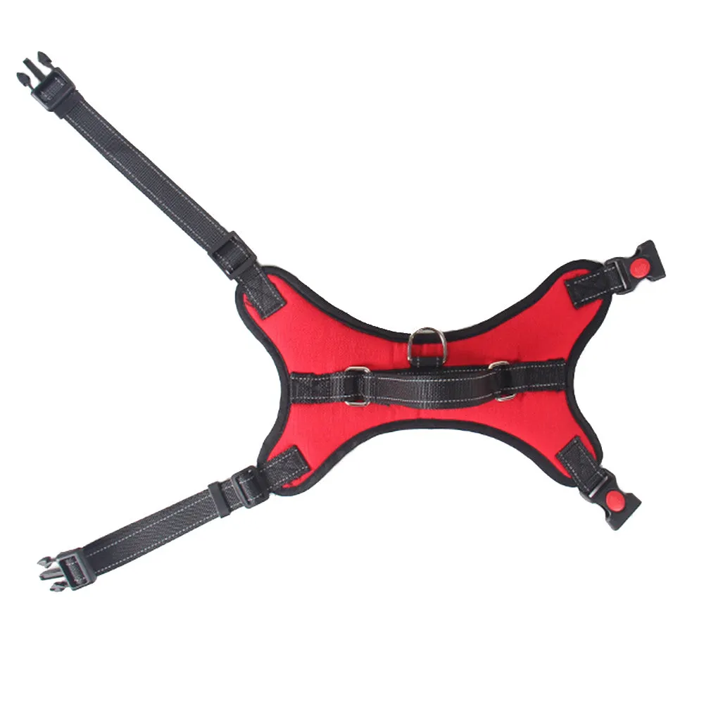 PAWS ASIA Factory Low Moq Oxford Reflective Training Adjustable No Pull Large Dog Harness With Handle