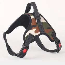 PAWS ASIA Factory Low Moq Oxford Reflective Training Adjustable No Pull Large Dog Harness With Handle