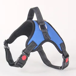 PAWS ASIA Factory Low Moq Oxford Reflective Training Adjustable No Pull Large Dog Harness With Handle