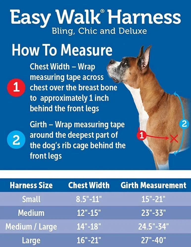 PetSafe Deluxe Easy Walk Rose Red & Black Dog Harness (Small/Medium)