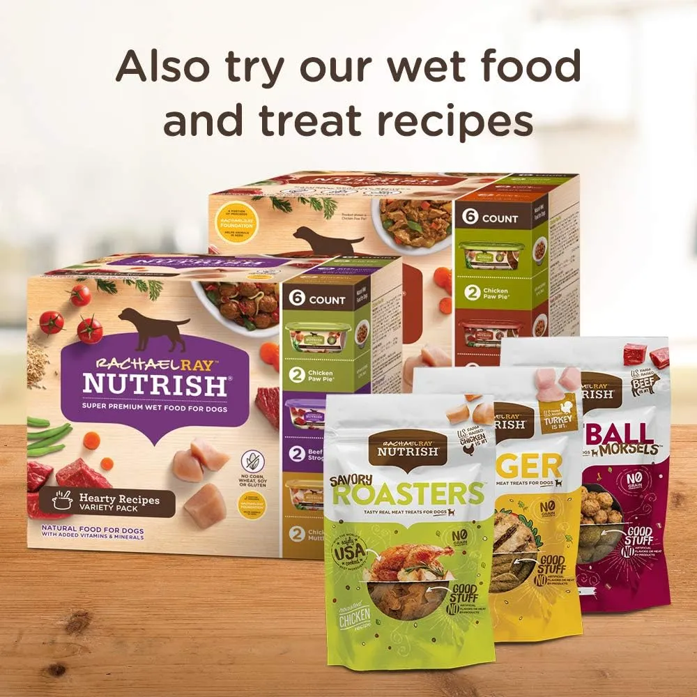 Rachael Ray Nutrish Dish Premium Dry Dog Food, Chicken & Brown Rice Recipe with Veggies & Fruit, 11.5 Pounds