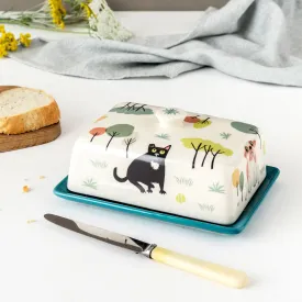 REPLACEMENT LID - Handmade Ceramic Dog Butter Dish