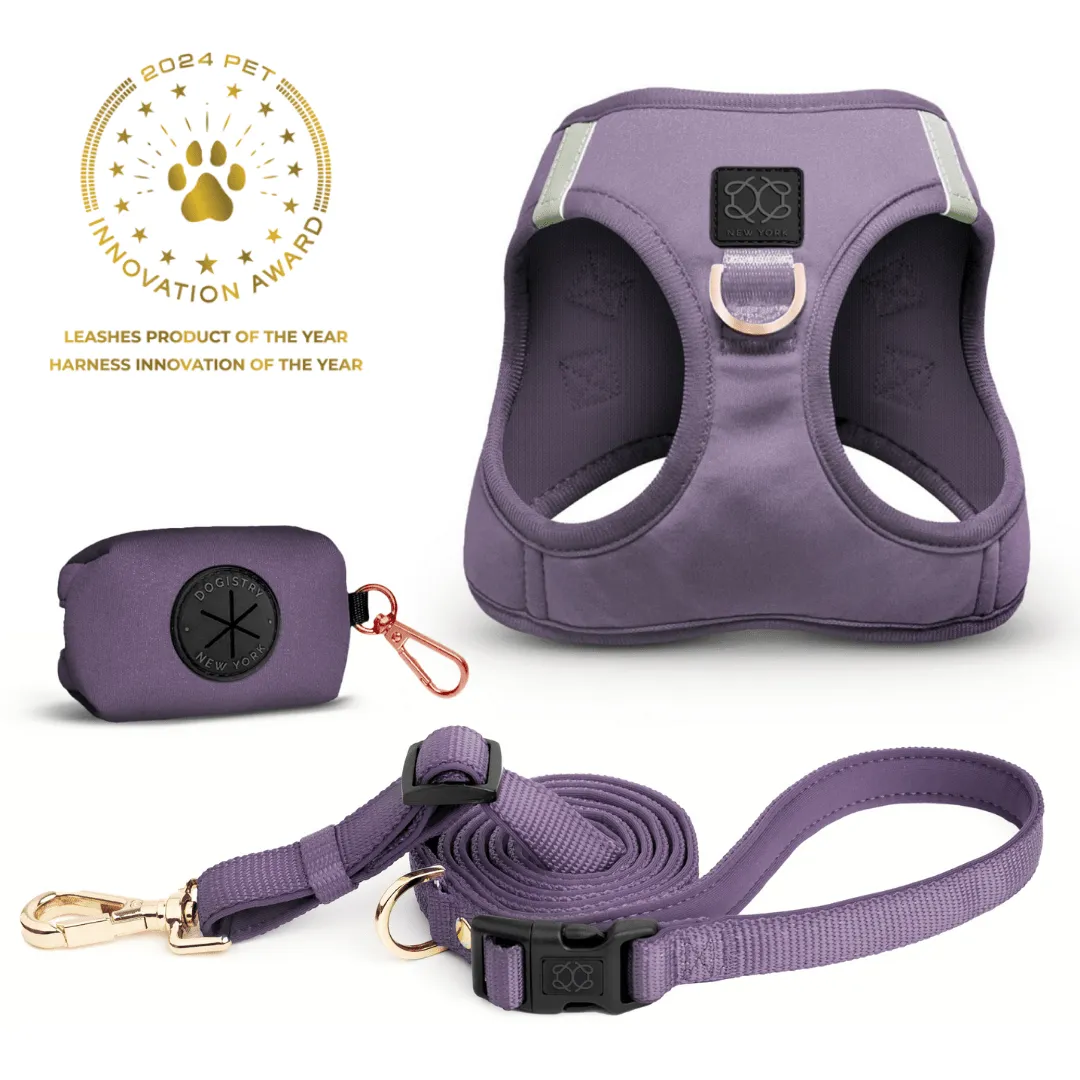 SoHo Dog Walking Set - Lilac Gray