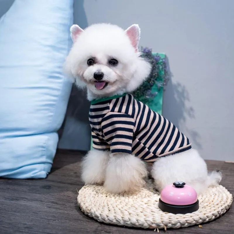 Striped Bear Pet Bottoming Shirt