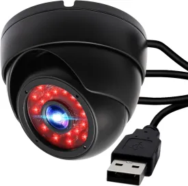 USB Dome Security Camera 2MP Day Night Weatherproof Surveillance CCTV Camera 1080P Dome Outdoor Camera Work with Smart Home Motion Detection for Baby and Pet Monitor,Nigh Vision Up to 80FT