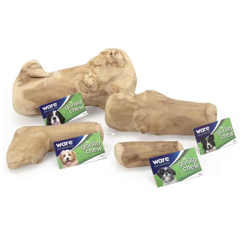 Ware Gorilla Chew, Large, Long Lasting Wood Chew for Dogs, 1 count